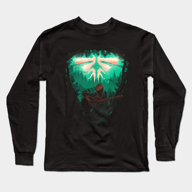 Firefly Landscape Long Sleeve T-Shirt by Donnie